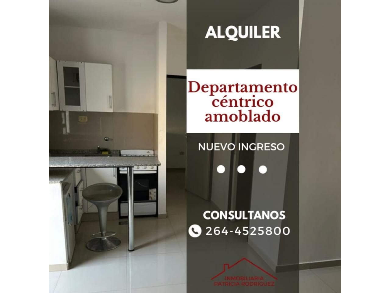 Inmobiliaria Alquila Departamento Amoblado De Un Dormitorio, Sin Cochera Y Sin Mascotas En 2do Piso Capital