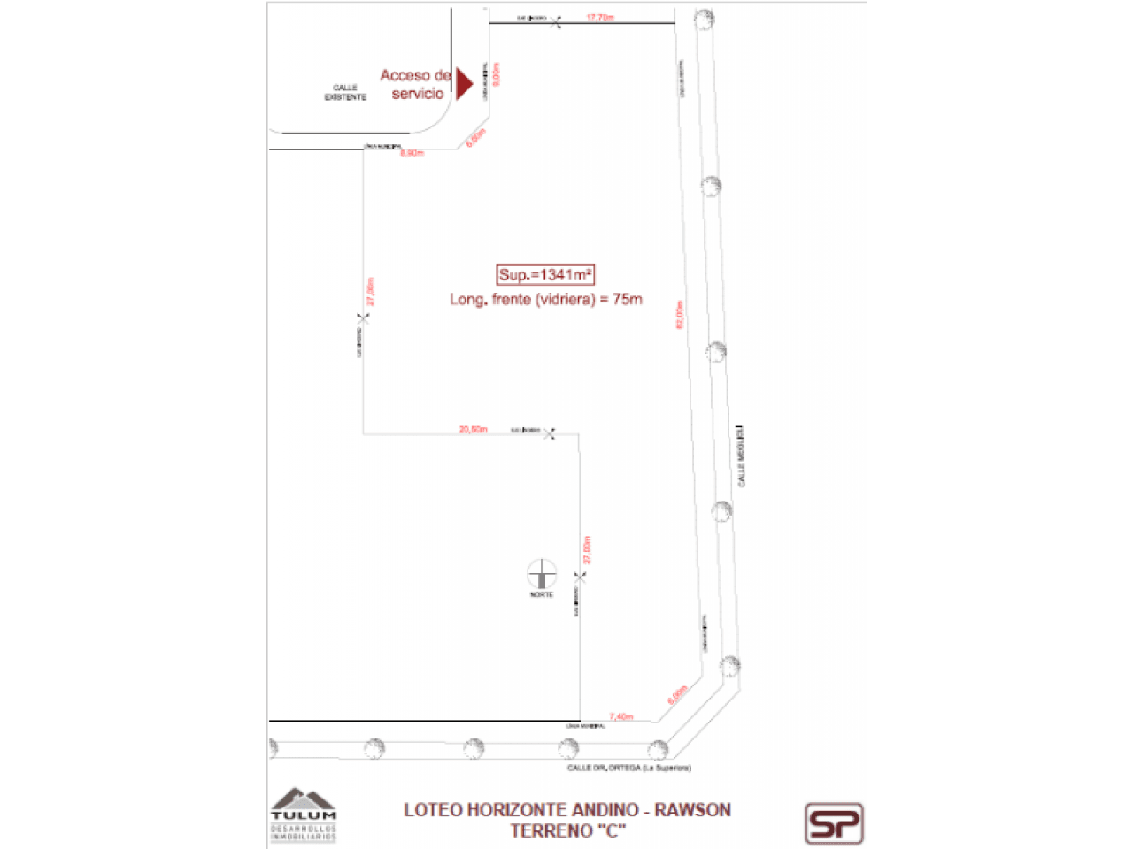 Venta Gran Lote Esquina Calles Dr. Ortega Y Meglioli. Rawson