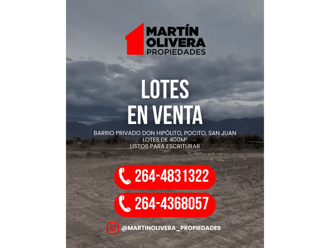 Venta De Lotes, Don Hipolito, Pocito