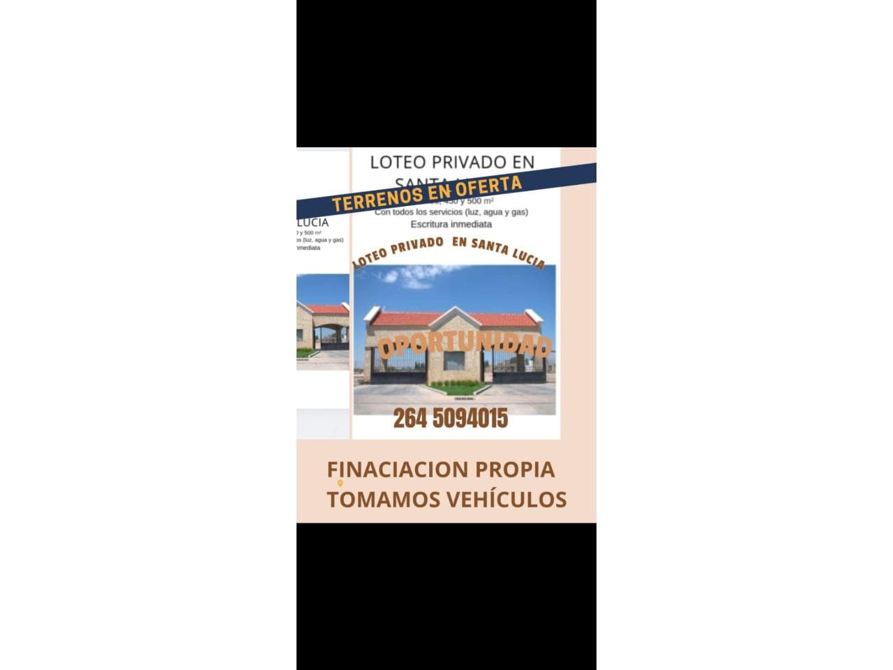 Gran Oportunidad  Vendo Terrenos En Loteo Privado , Podemos Recibir  Vehiculo  Y Se Puede Financiar  Una Parte , Con  To