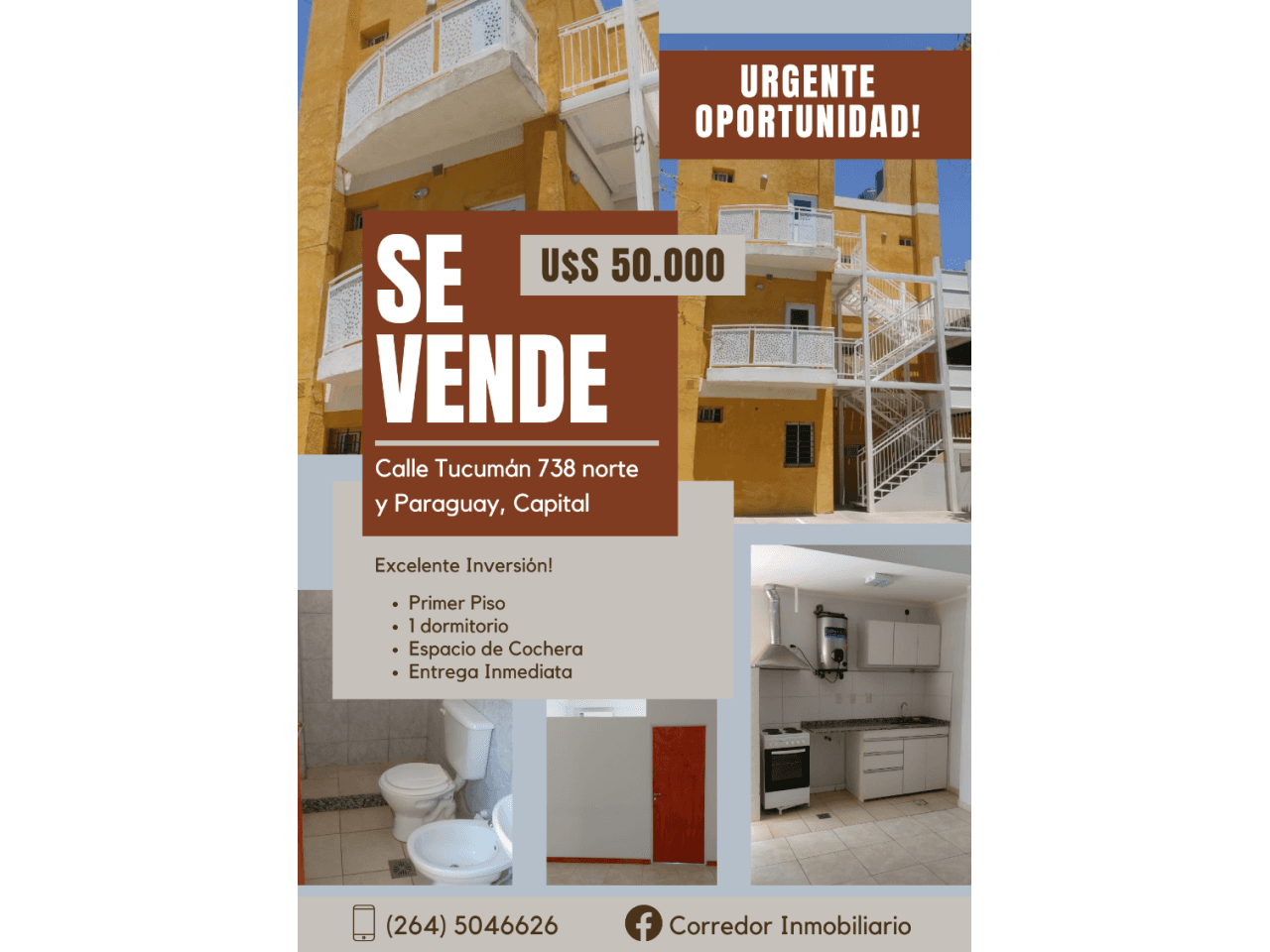 Venta. Depto. Tucuman Y Paraguay. A Estrenar. Capital
