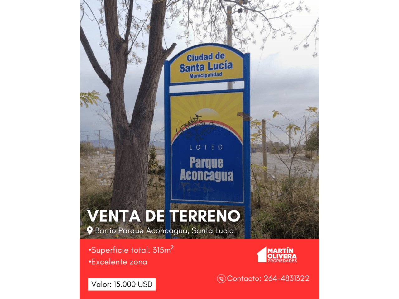 Venta De Terreno En Hermosa Zona. Santa Lucia