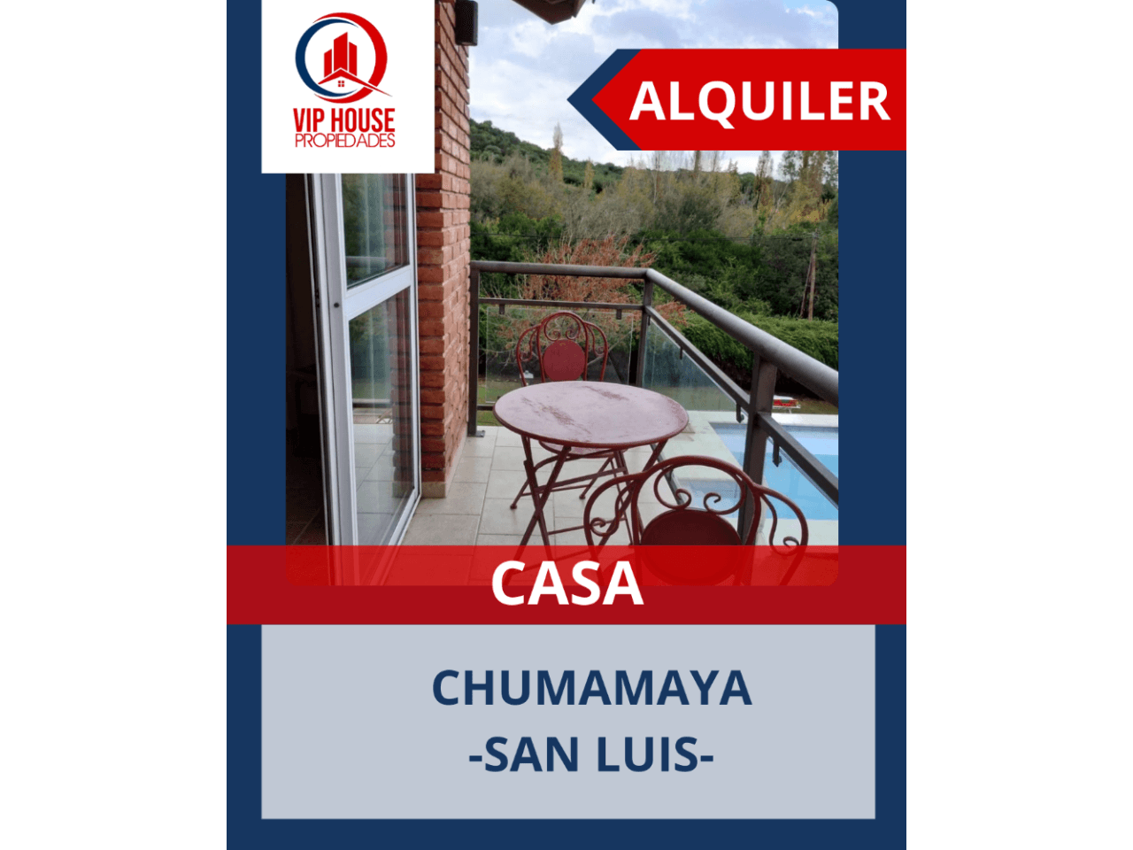 Hermosa Casa En Alquiler San Luis.