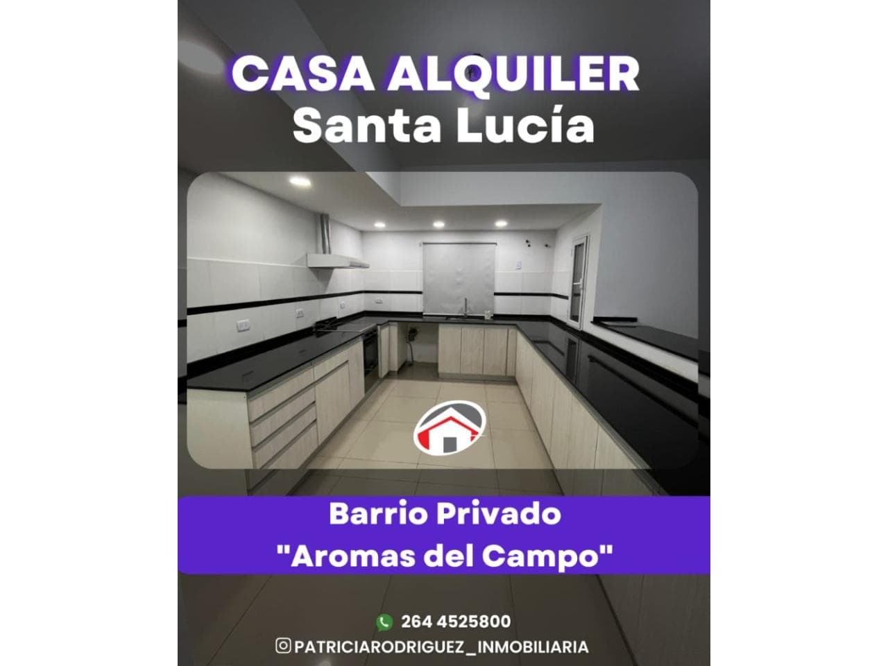 Inmobiliaria Alquila Casa En Barrio Privado Aromas De Camopo En  Santa Lucia