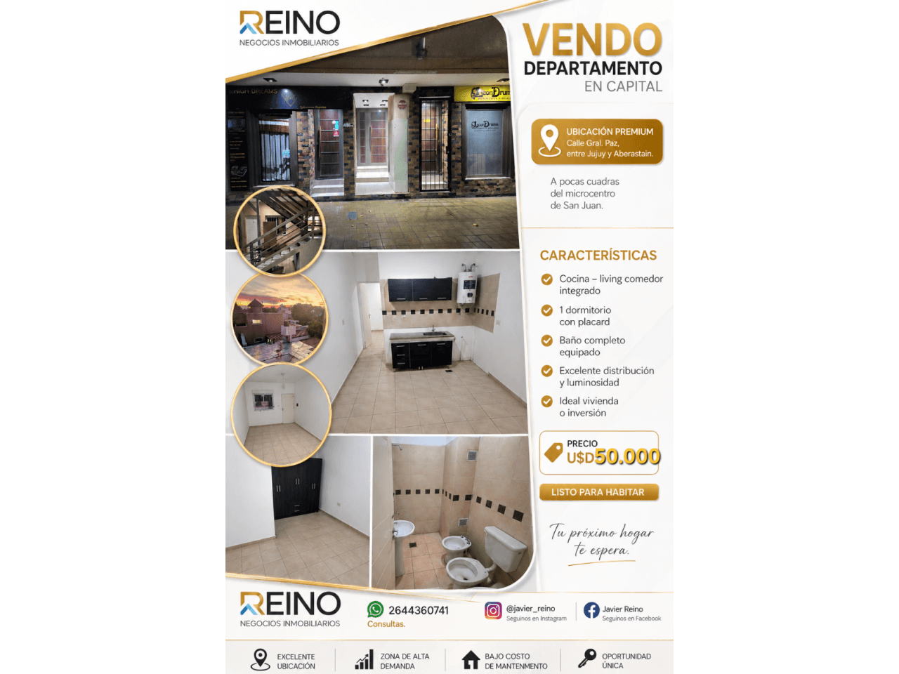 Vendo Departamento  Capital 📍 Calle General Paz, Entre Jujuy Y Aberastain A Pocas Cuadras Del Centro Y De Plaza Aberas
