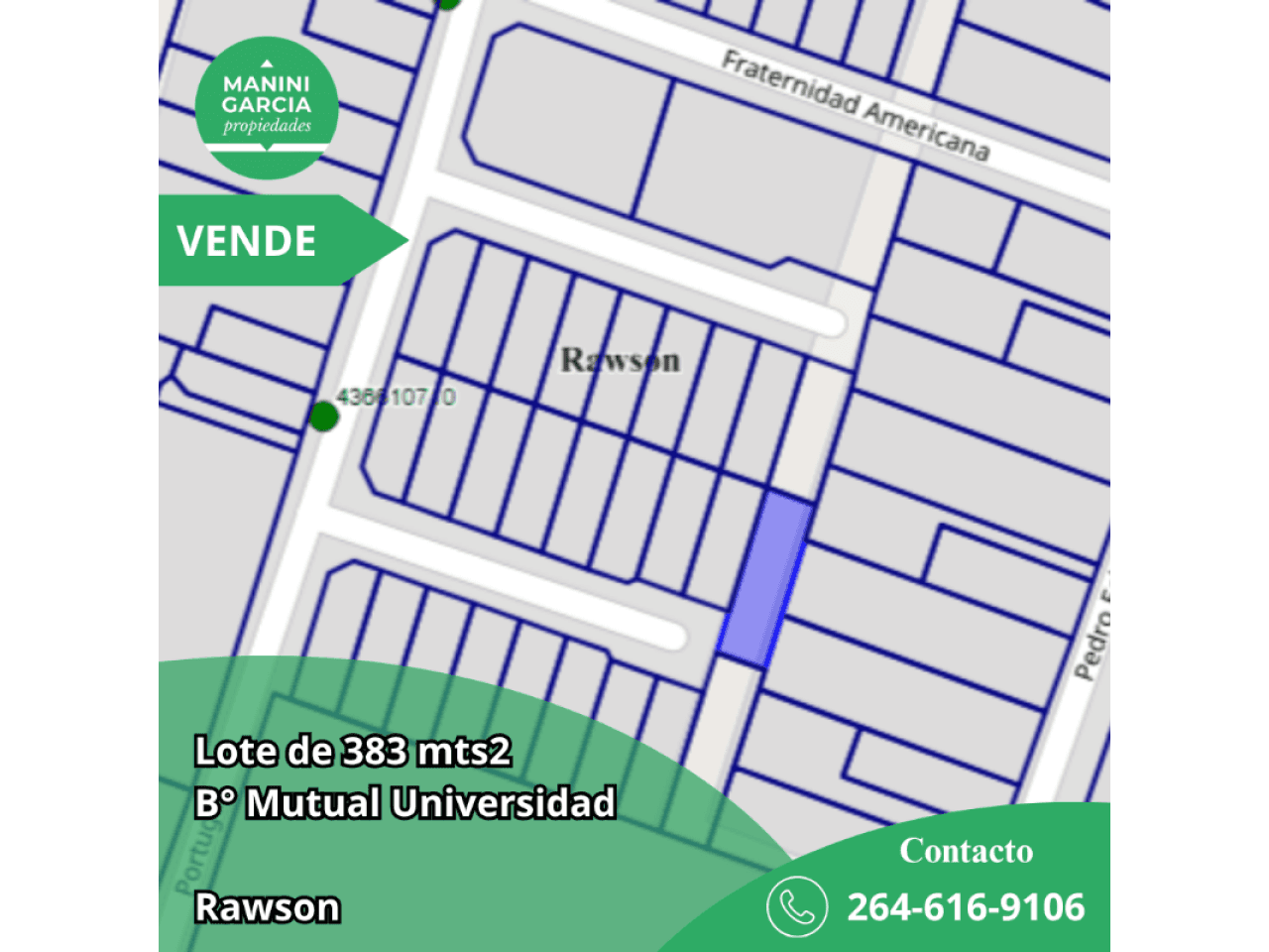 Venta. Lote - Barrio Mutual Universidad - Rawson