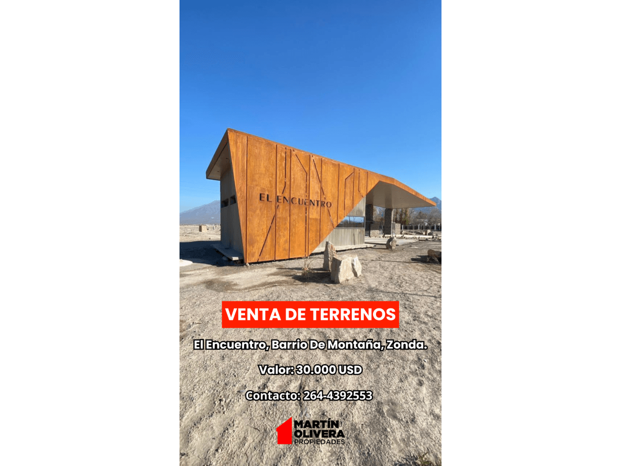 Venta De Terrenos, Barrio De Montaña, Zonda