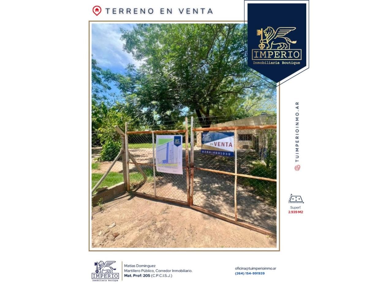 Imperio Inmobiliaria Boutique Vende Terreno En Rivadavia