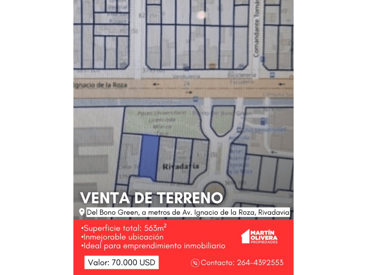 Venta De Terreno, Rivadavia