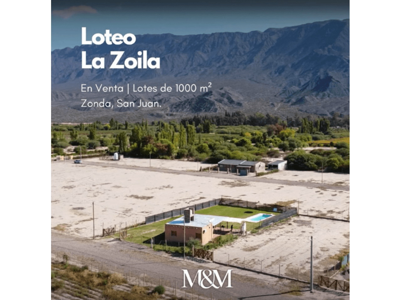 ⚫️ Venta Lotes 1000 M2 | Barrio Cerrado La Zoila | Zonda