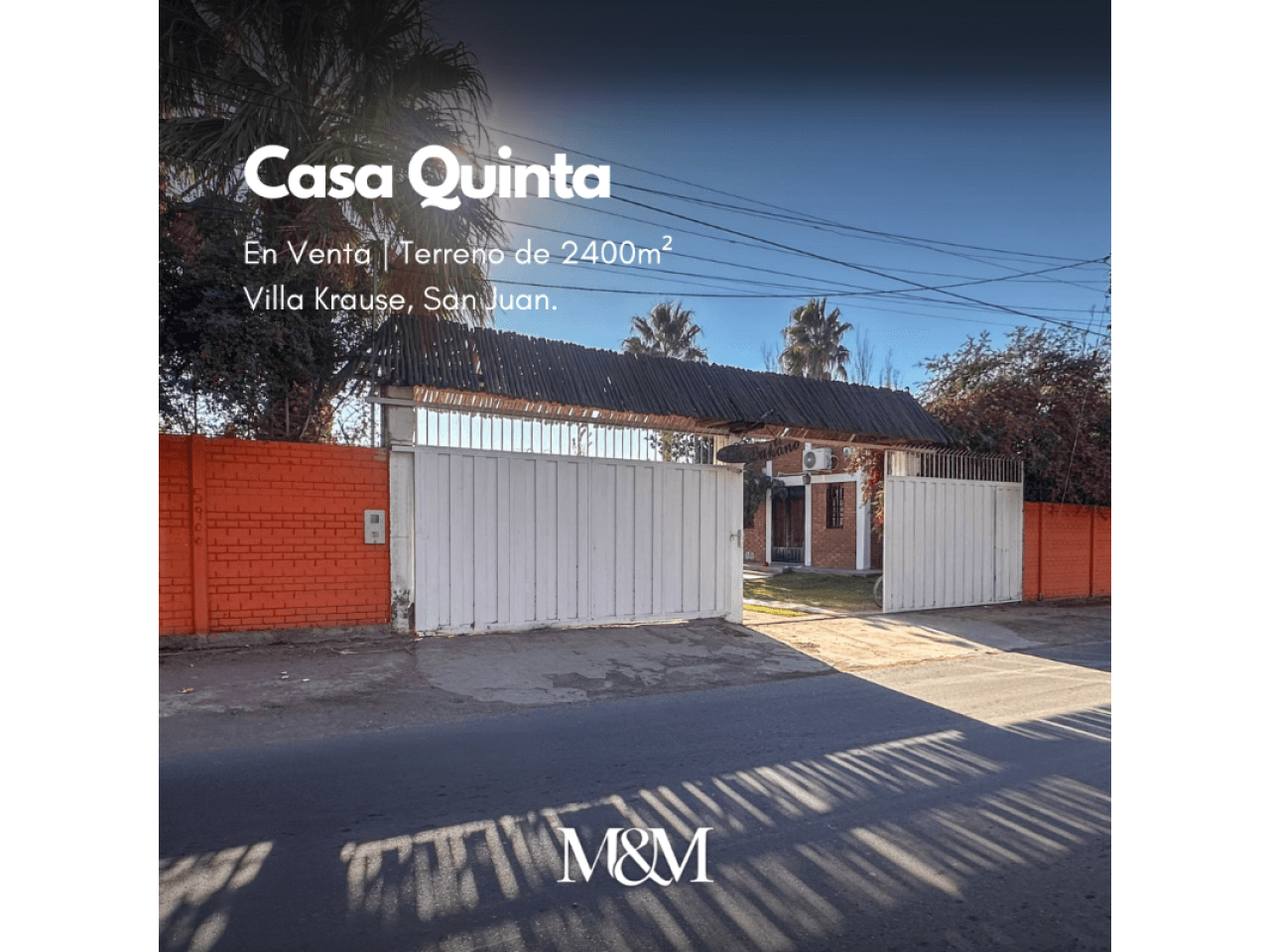 ⚫️ Venta Quinta 2400 M2 | Boulevard Sarmiento E Hipólito Yrigoyen | Villa Krause