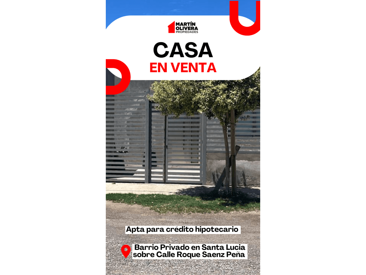 Venta De Casa En Barrio Privado, 3 Dormitorios. Santa Lucia
