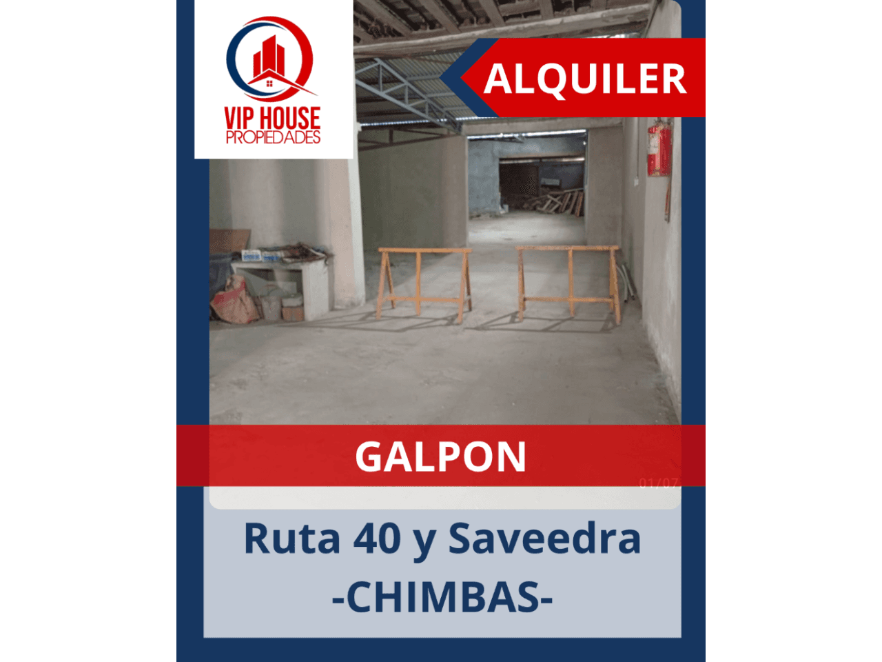 Alquiler- Venta De  Galpon - Sobre Lateral Excelente Eccesos Chimbas