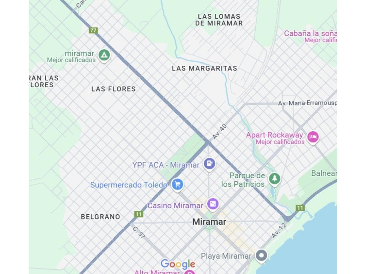 Miramar Lote Urbanizado Y Con Edificaciones Muy Lindas Rodeándolo.  480m2 U$s 32.000 Tel. 2646296308 - 2645641149