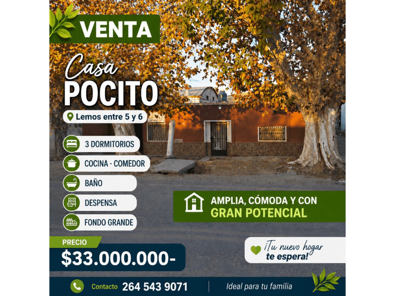 🏠 Venta Casa pocito Lemos entre 5 Y 6 (3 Dormitorios) 400 Mts² ‼️