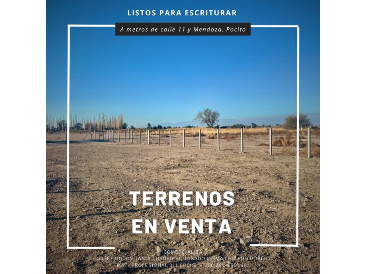 Terrenos En Venta, A Metros De Calle 11 Y Mendoza, Pocito. Financiamiento