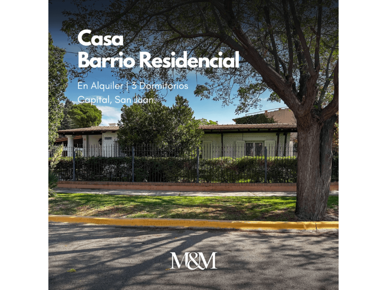 🟤 Alquiler Casa | 3 Dormitorios + Departamento | Barrio Residencial | Capital