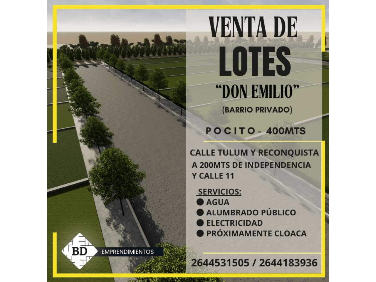 La Oportunidad De Tener Tu Terreno Es Posible... Barrio Privado "don Emilio"