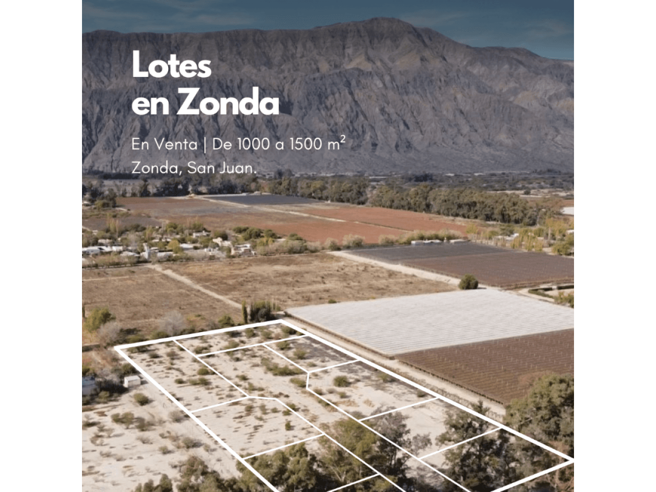 ⚫️ Venta Lotes Desde 1000 M2 | Laprida Y Sarmiento | Zonda