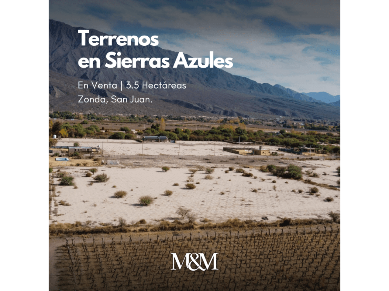 ⚫️ Venta Terreno 3.3 Hectáreas | Sierras Azules | Zonda