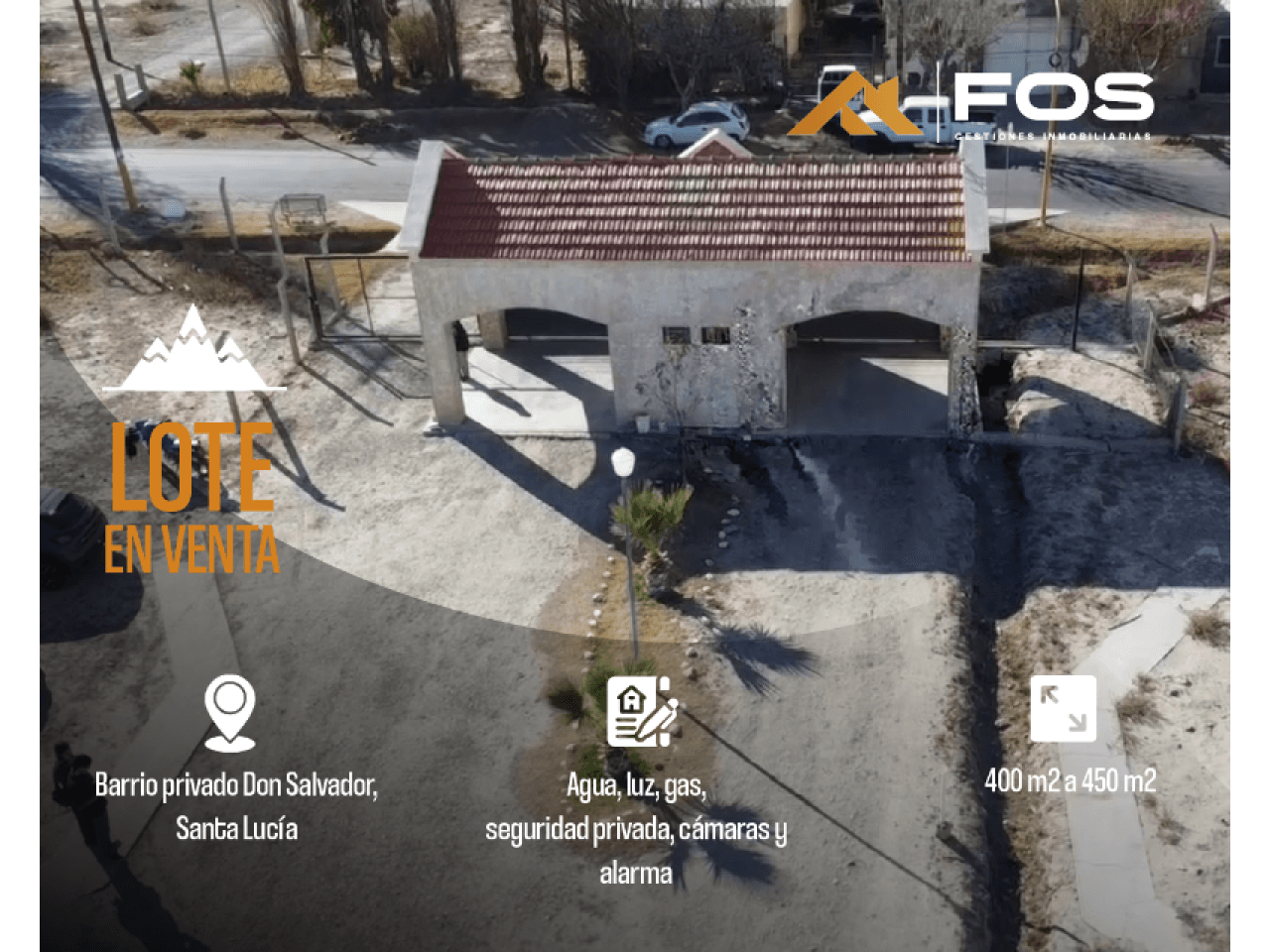Venta Lotes En Barrio Privado Don Salvador - 400 A 450 M2. Santa Lucia