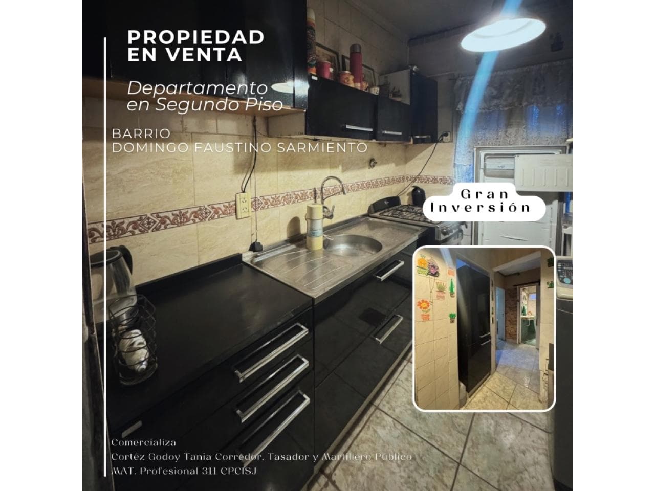 Venta Departamento, 3 Dormitorios, 2do Piso - Barrio Sarmiento, Rawson