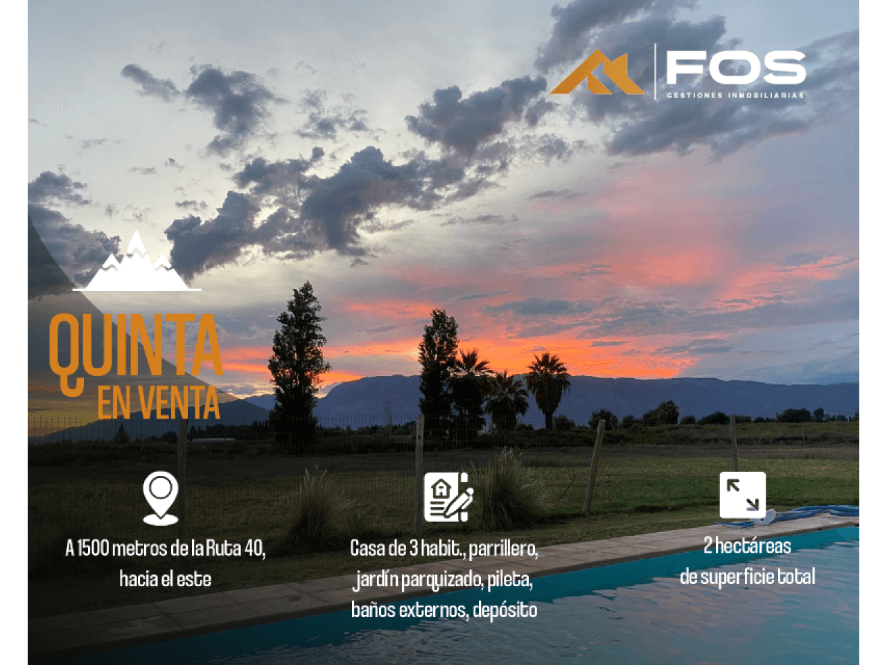 Venta. Quinta De 2 Hectáreas Con Casa Hermosa - Pocito