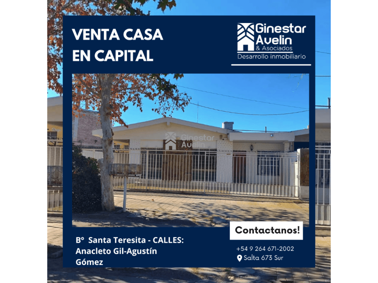 Venta. Casa, 4 Dormitorios. En Barrio Santa Teresita  Capital Propiedad De Categoría
