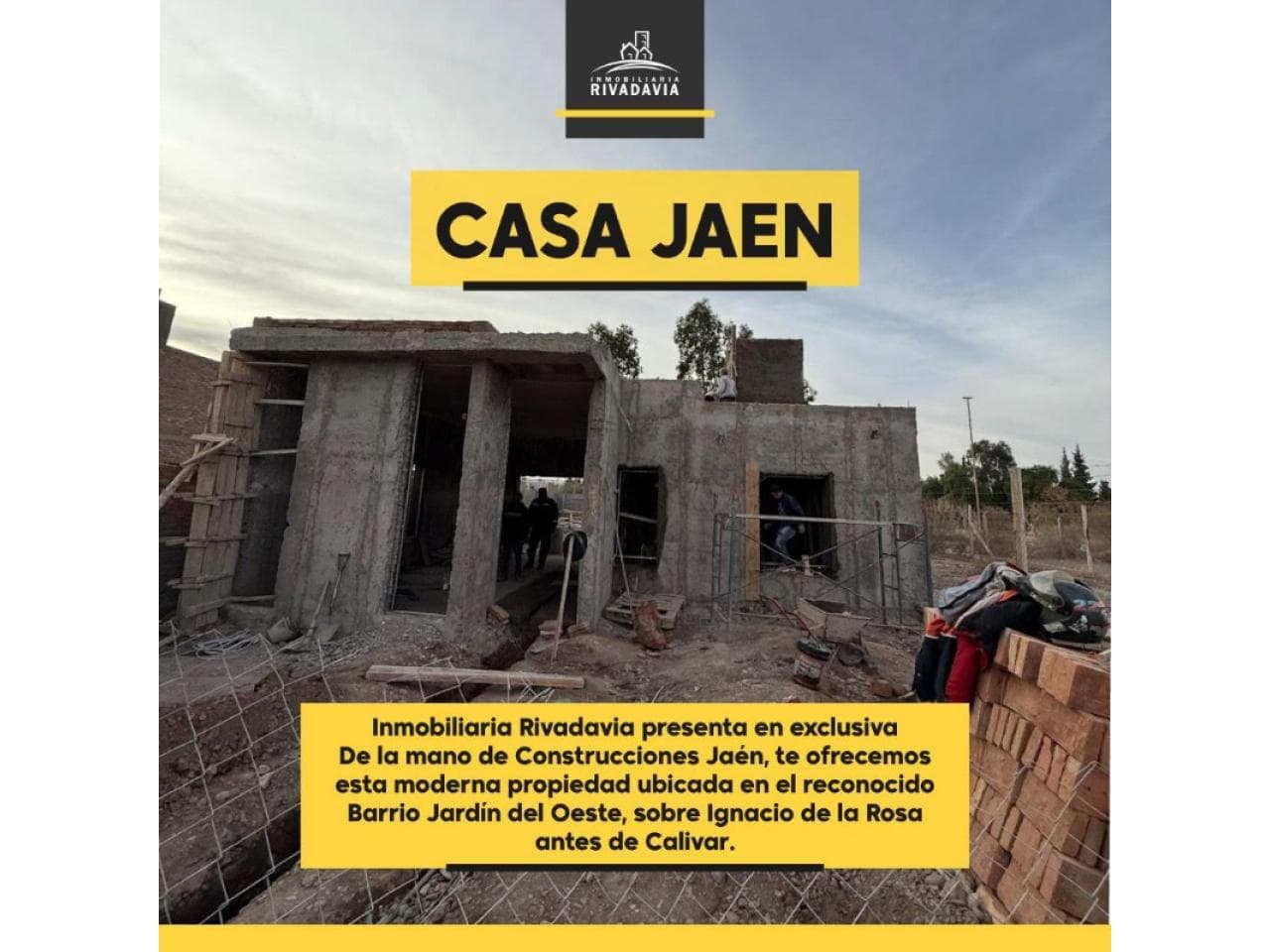 Venta De Casa A Estrenar En B° Jardines Del Oeste. Rivadavia