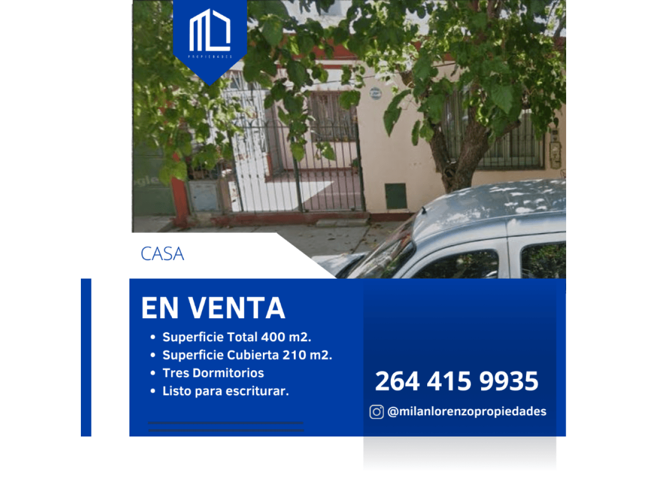 Vende Casa En Rivadavia Tres Dormitorios. Excelente Oportunidad