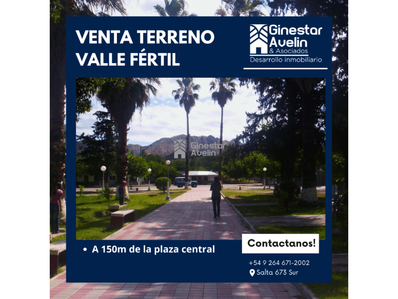 Venta - Terreno - Valle Fértil - 392m2 - A Mts. De Plaza Central. Valle Fertil. Permuto Por Vehículo