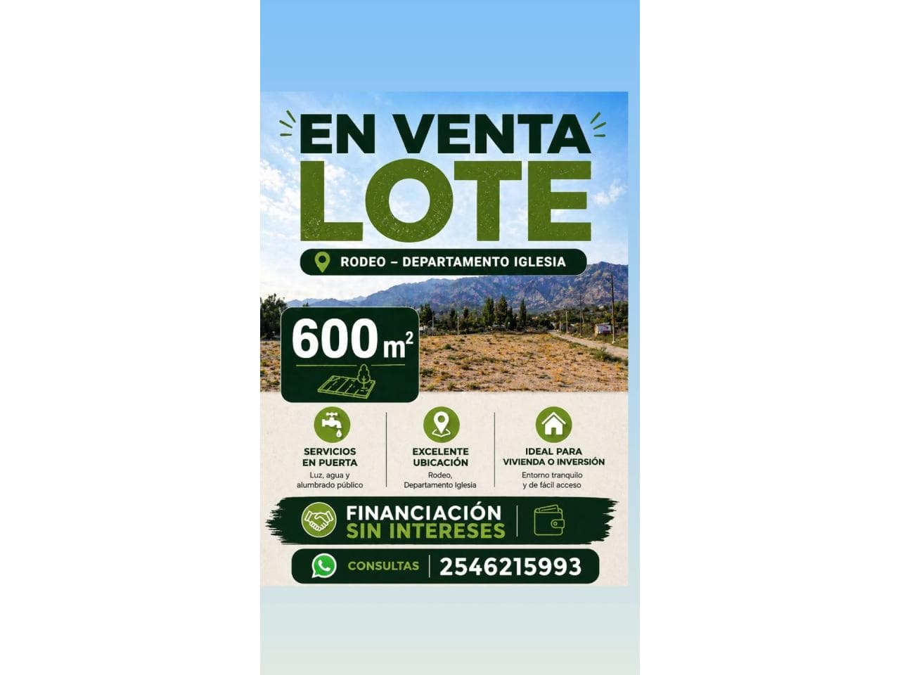 Venta. Lote En Pesos Rodeo