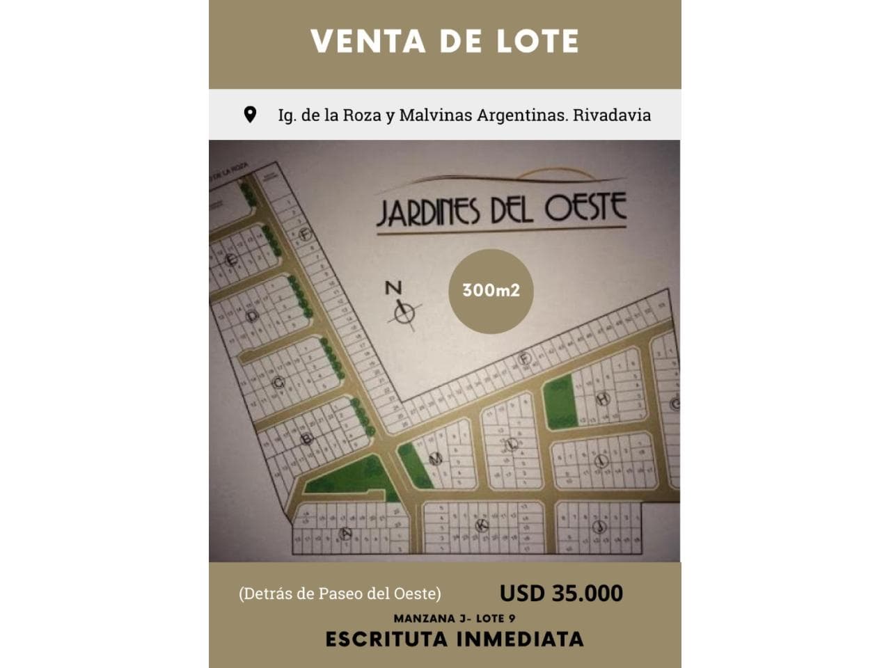 Lote Jardines Del Oeste