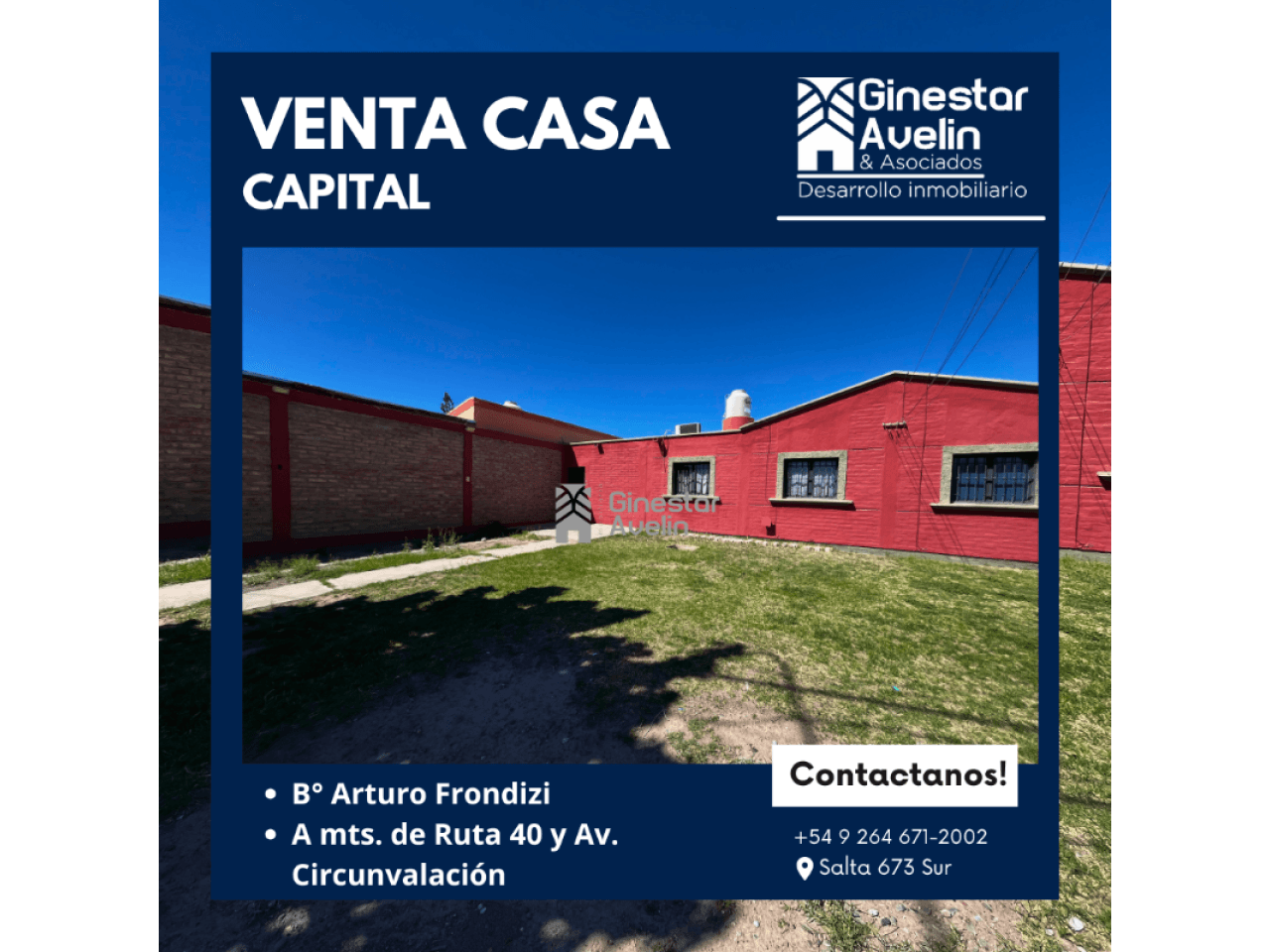 Venta - Casa - B° Frondizi - Capital - A Mts De Ruta 40 Y Av. Circunvalación