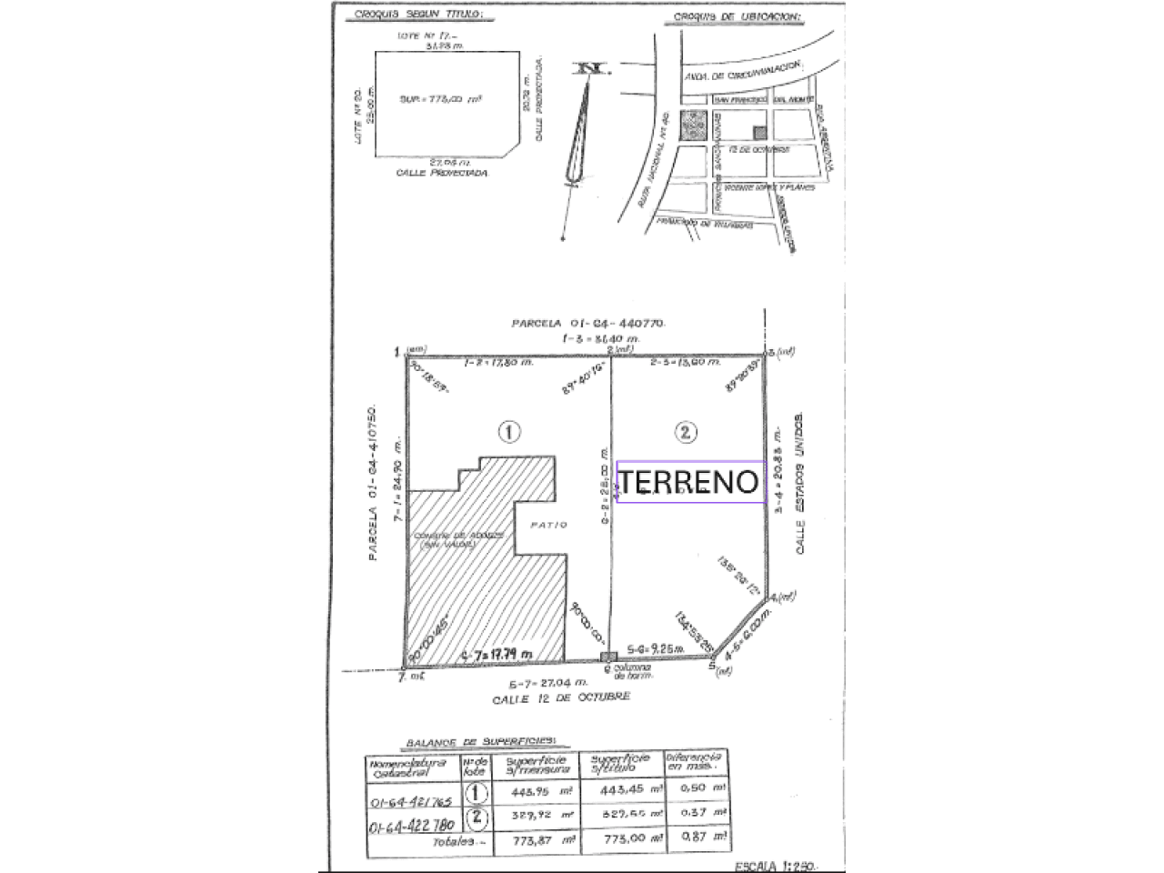 Venta. Lote Esquina - Proyecto Salones + Depto En Pl.alta