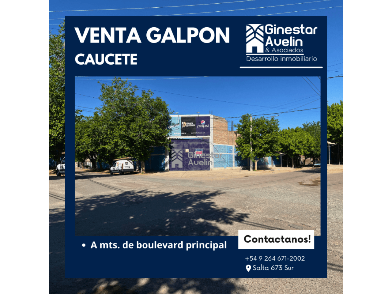 Venta - Galpón - Esquina - A Metros De Boulevard Principal - Caucete