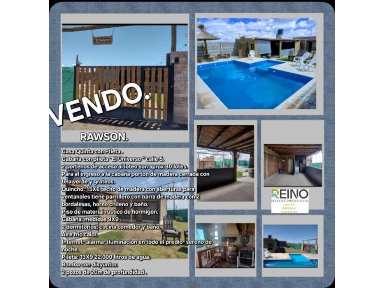 Venta Casa Quinta Con Quincho. Rawson