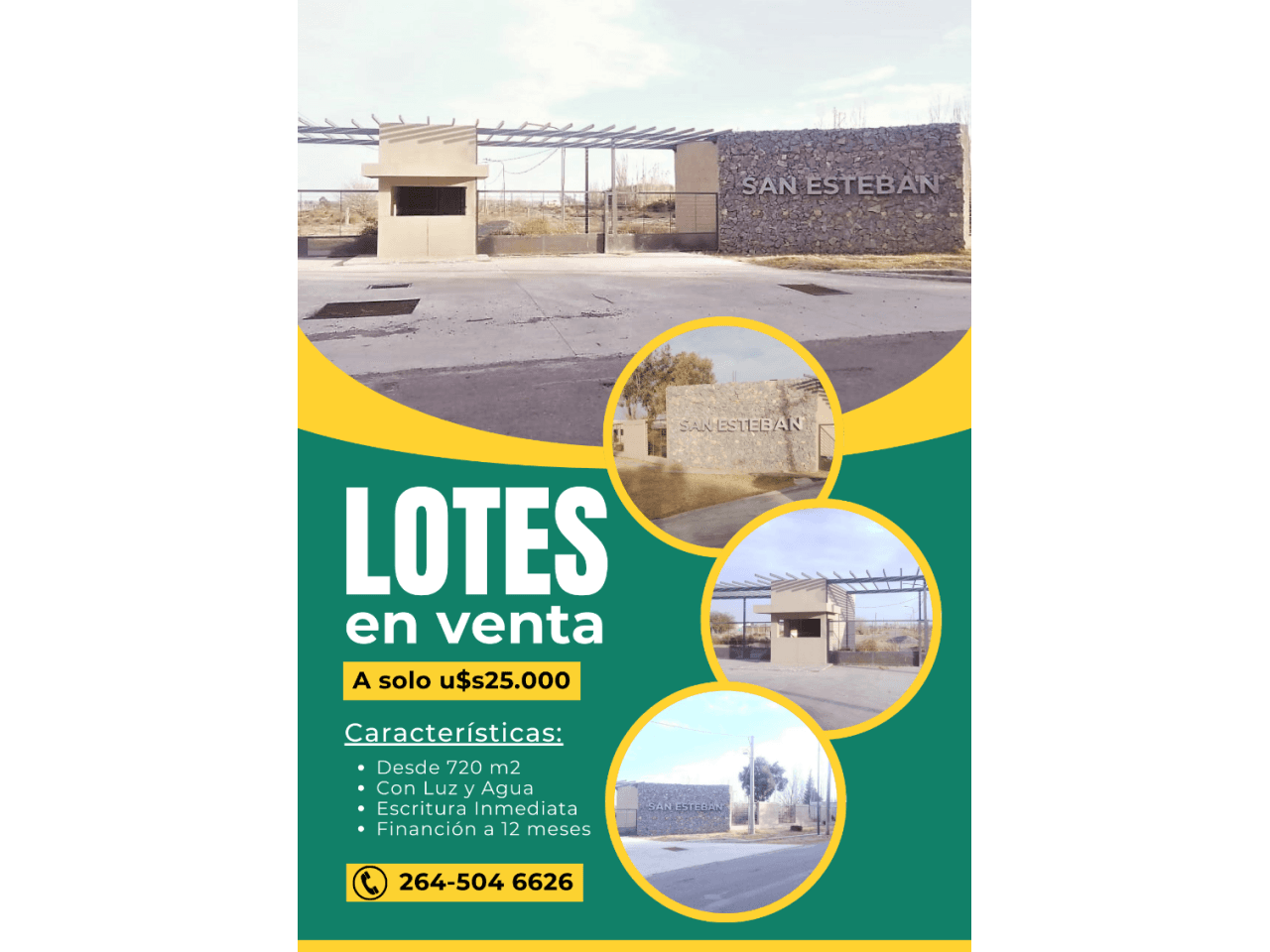 Venta. Lotes De 720m2. En Barrio Privado. Listos Para Escriturar. Rawson