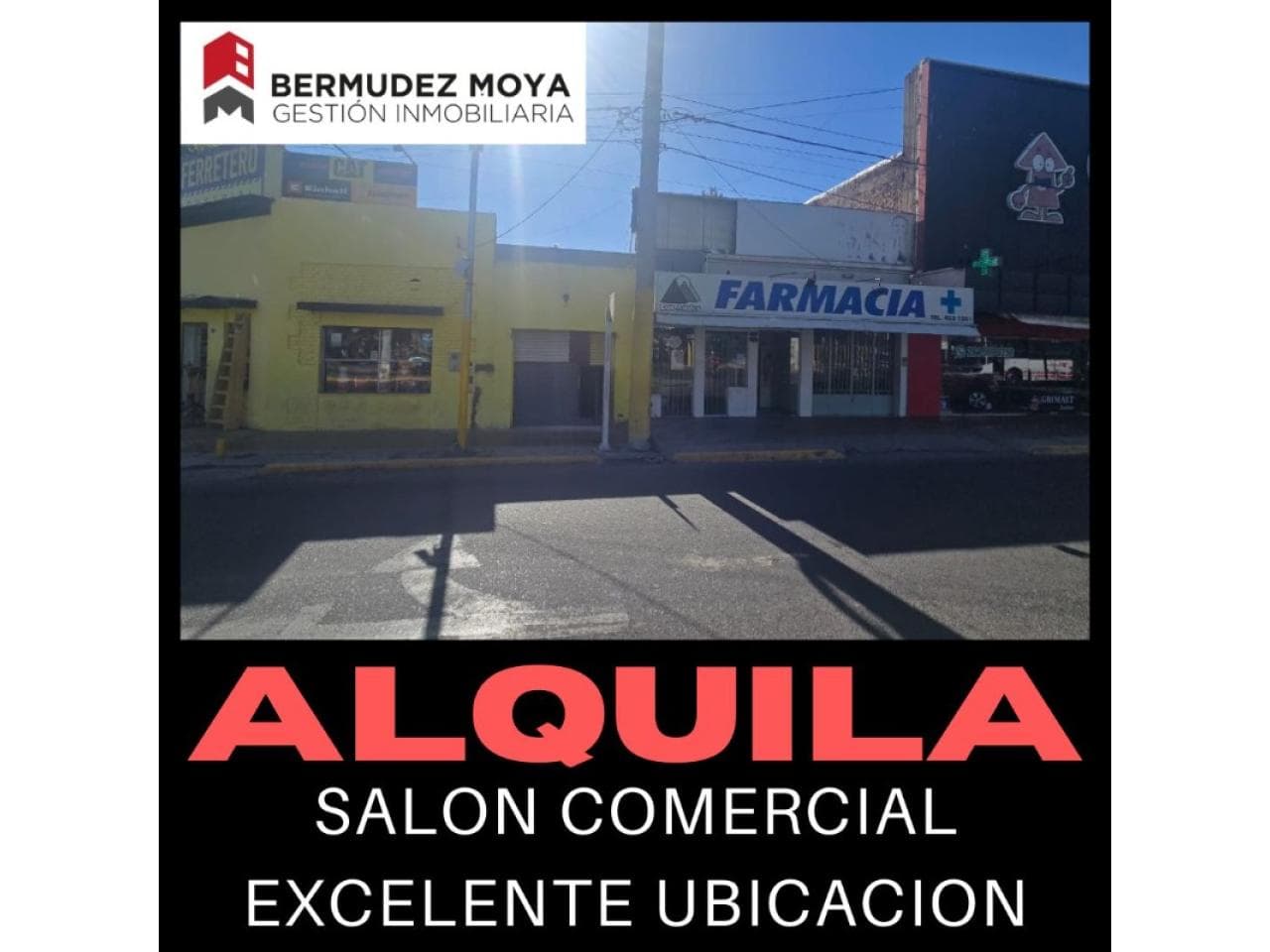 Alquiler. Salón Comercial En Capital, Sobre Paula Albarracín Casi Esquina Sargento Cabral