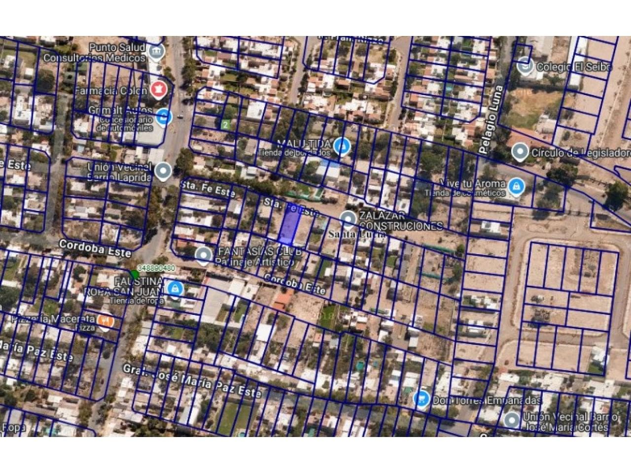 Venta. Sta Lucia, Lote  En Excelente Zona Consolidada De 270 M²