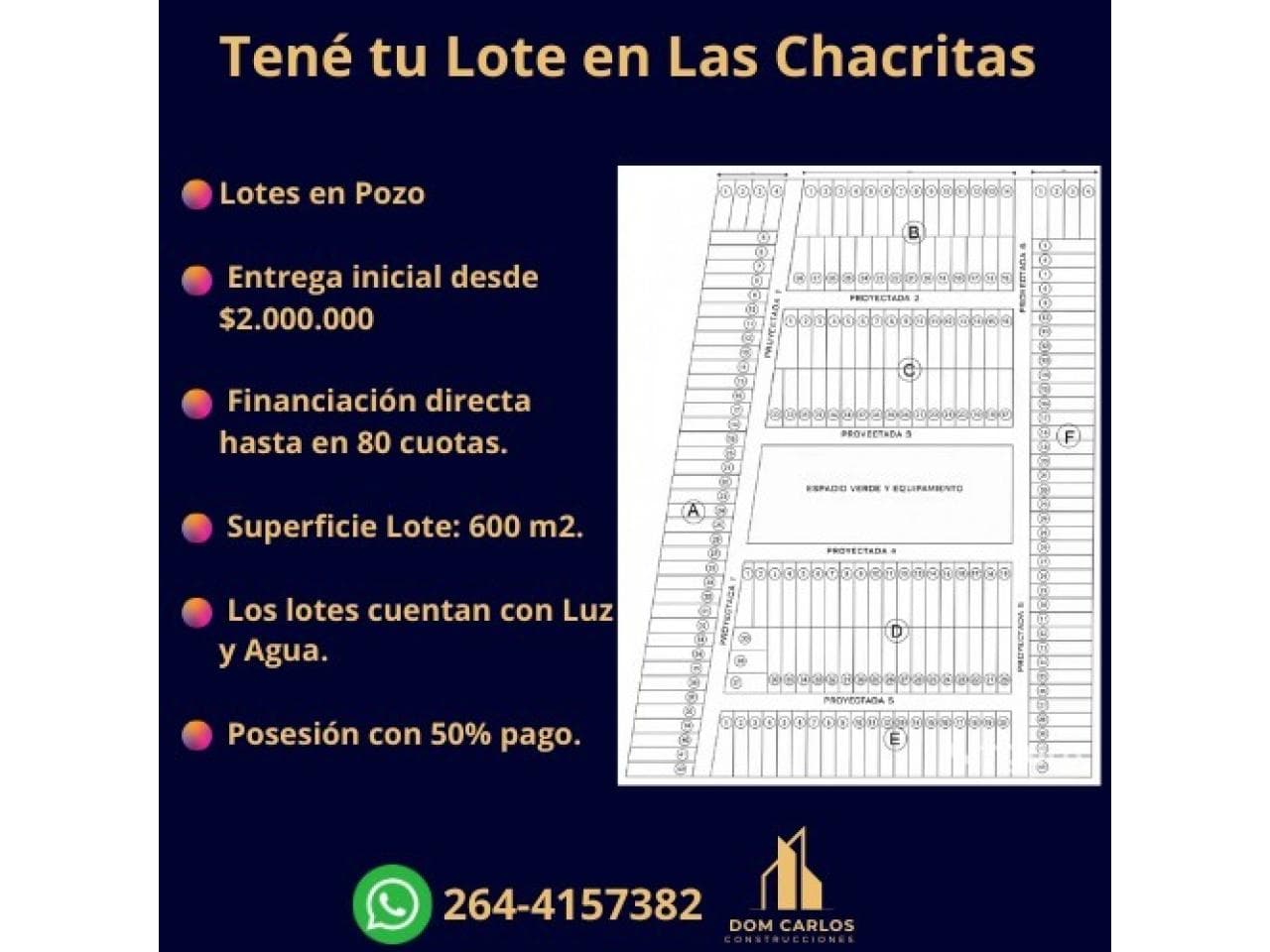 🧱lotes En Las Chacritas Desde $5.000.000 De Anticipo Y Cuotas Desde $200.000