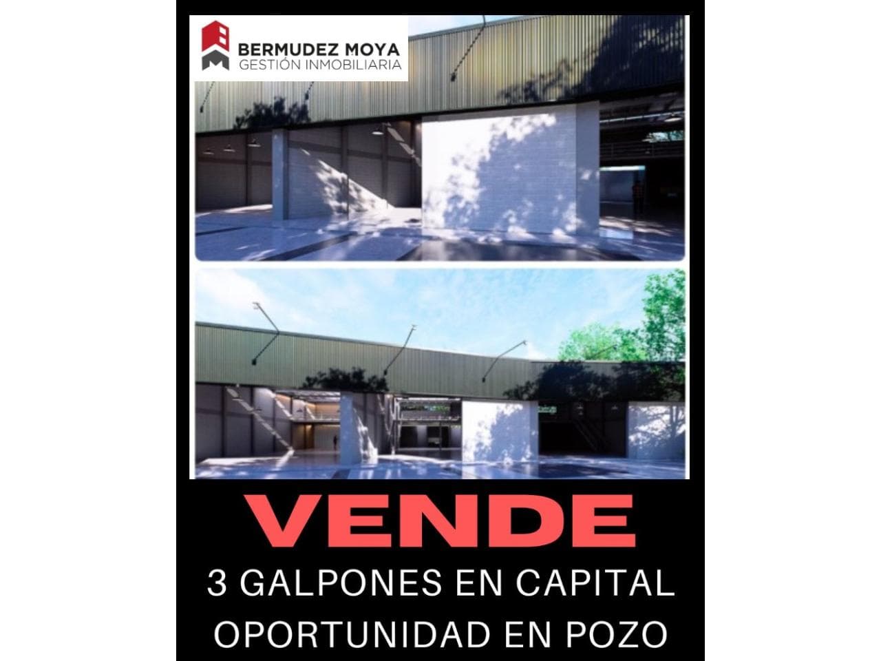 Venta. 3 Galpones En Pozo En Capital, Excelente Ubicación, Oportunidad De Inversión