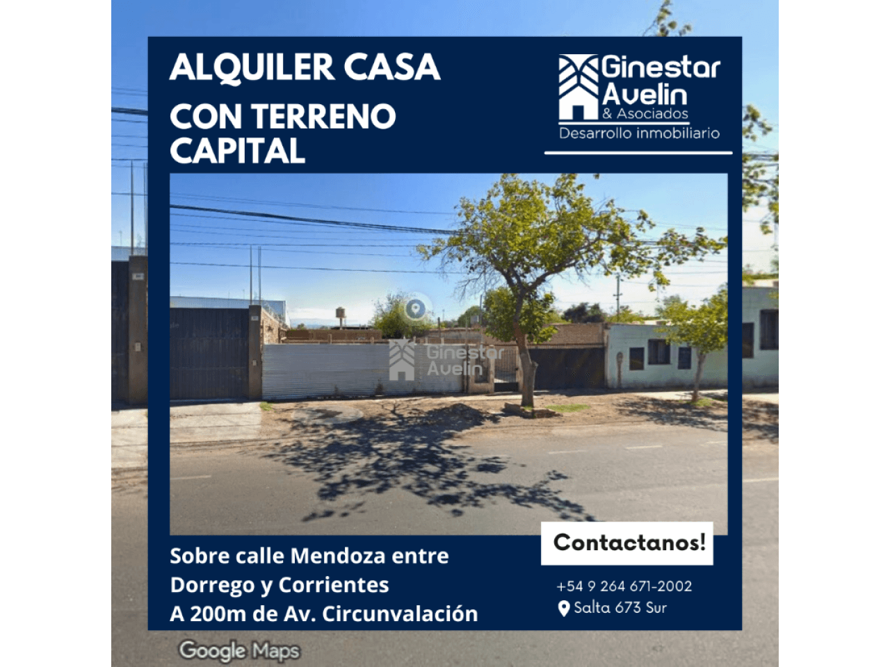Alquiler. Casa, 3300m2, Ideal Empresas, Logistica, Galpones, Industrias. Capital - A 200m De Av. Cirunvalación.