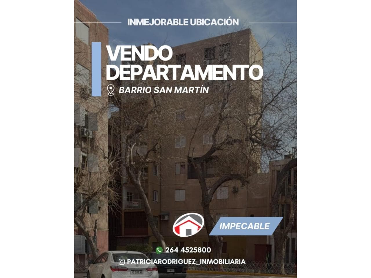 Venta. Departamento Barrio San Martin 3 Dorm Y Dos Baños. Inmobiliaria. Capital