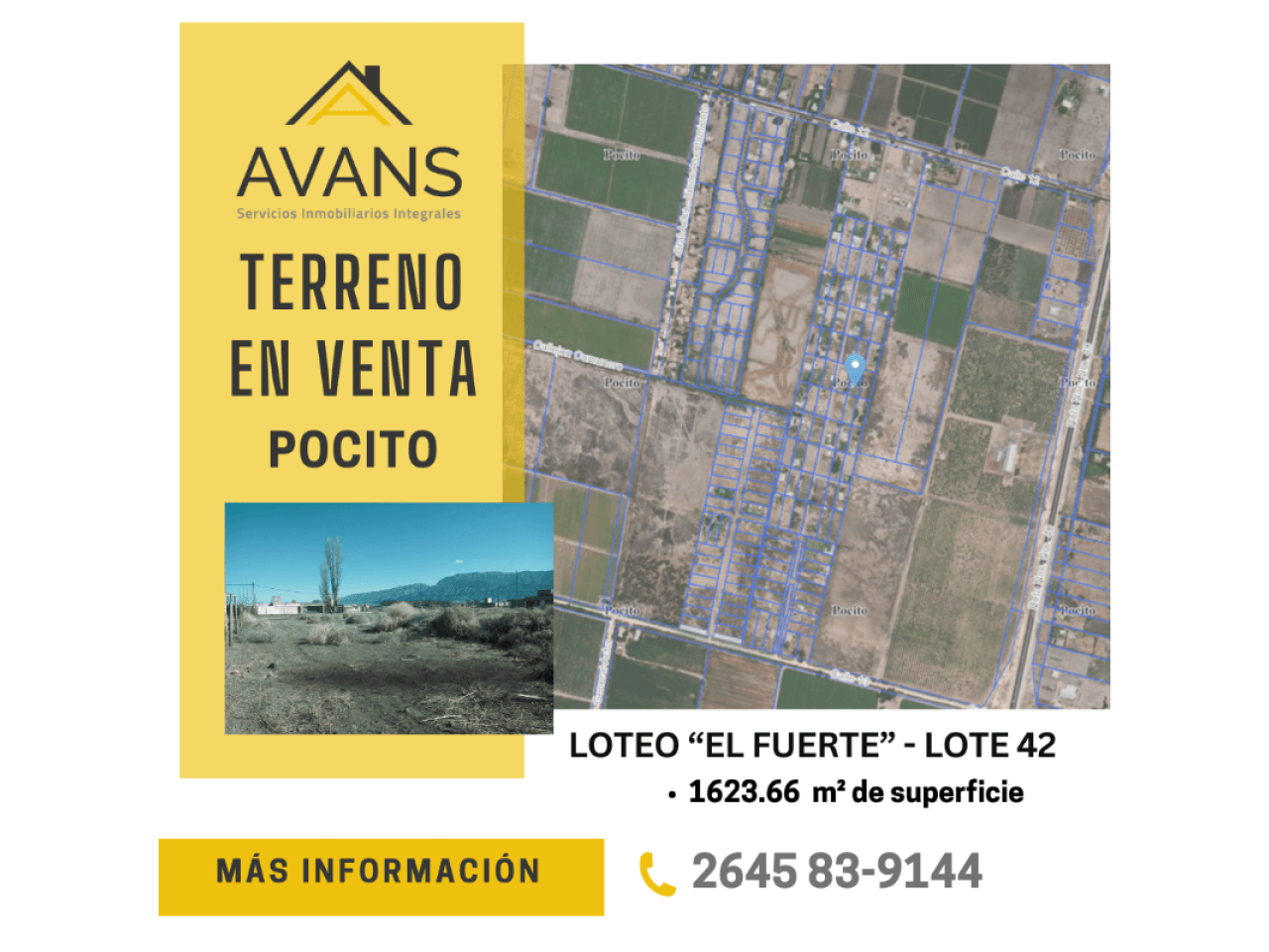 Oportunidad- Vendo Lote De 1623.66  M2-loteo Privado El Fuerte-pocito
