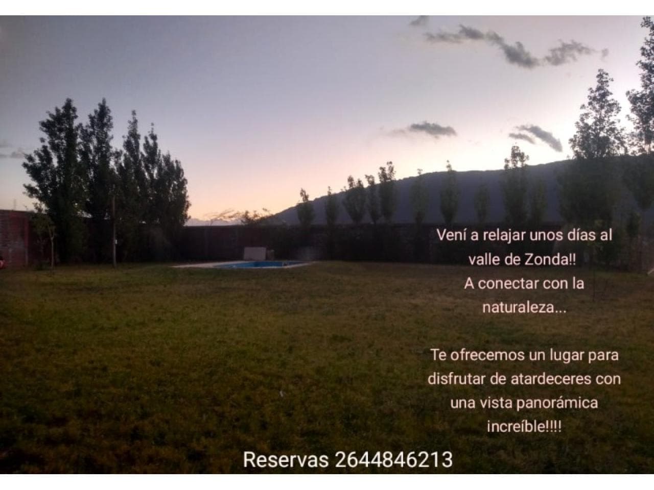 Alquiler Temporal, Casa Quinta, Con Dos Habitaciones, Piscina, Salon, Parrillero. Hasta 10 Personas