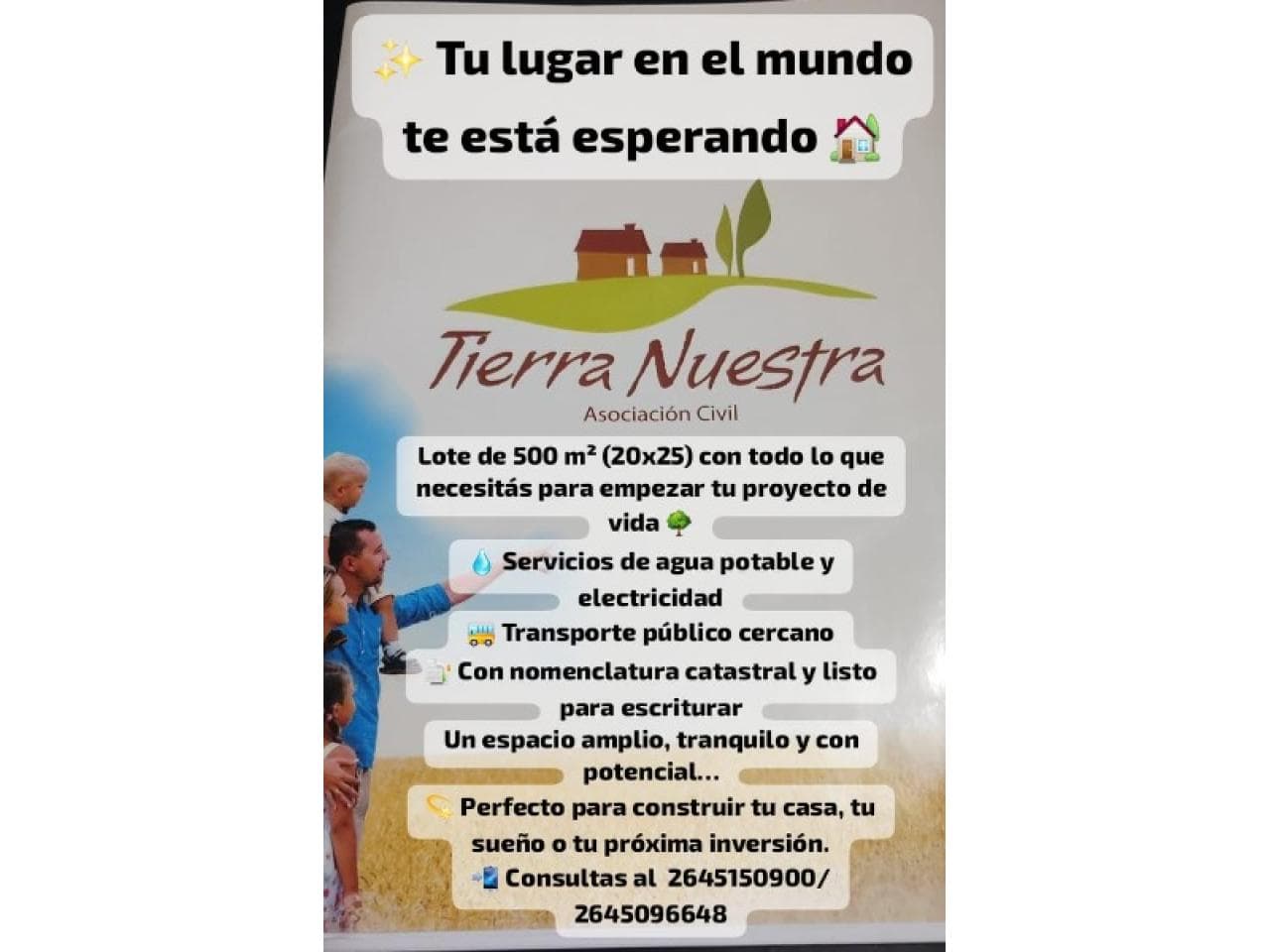 Venta. Lote De 20mts. Por 25mts.