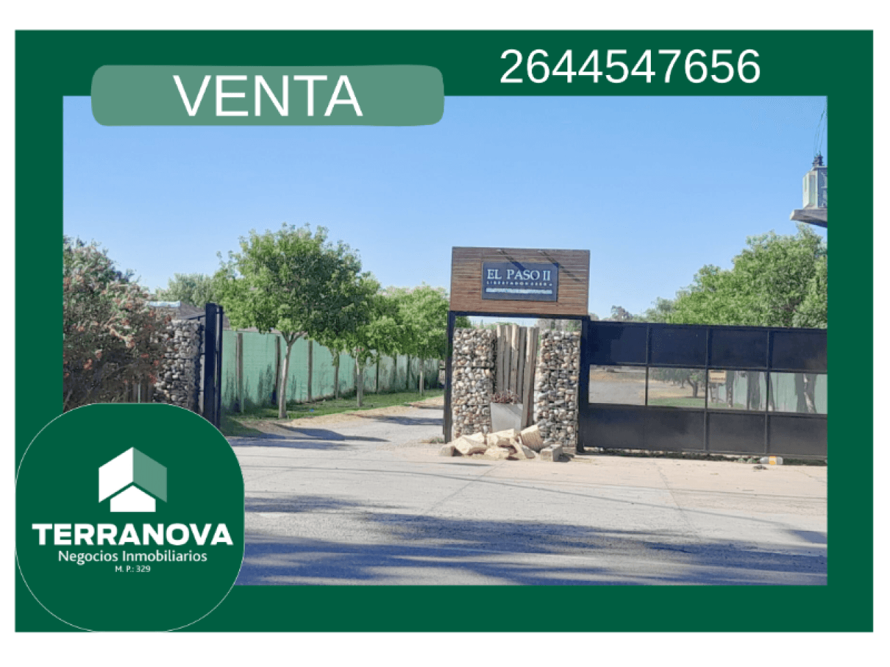Terreno B° Semi Privado 590 M2 Sobre Av. Libertador, Santa Lucía