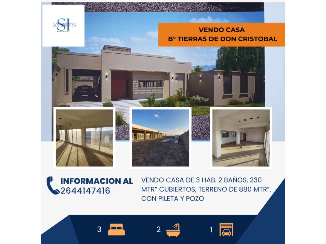Vendo Casa  B° Tierras De Don Cristobal