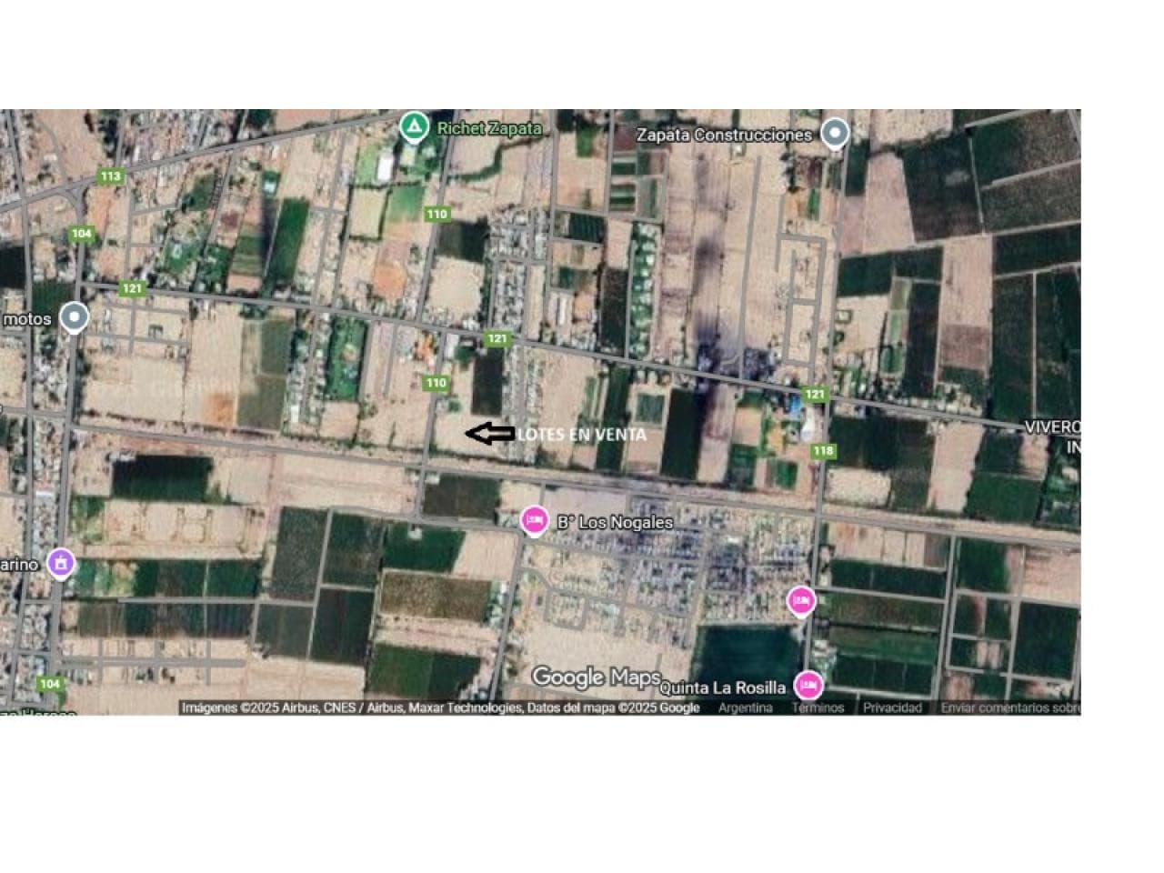 Venta. Lotes 800 Metros. Santa Lucia